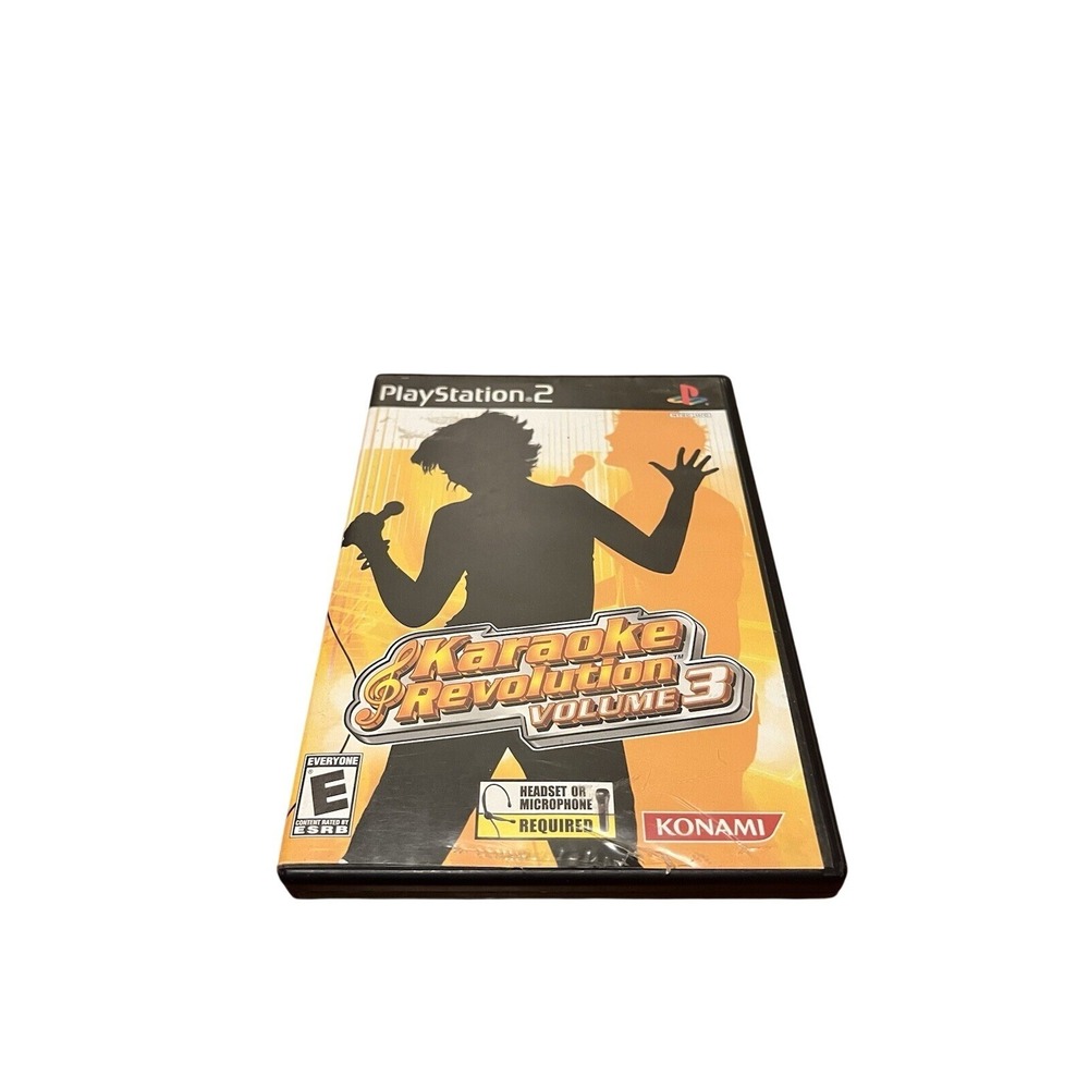 Karaoke Revolution Volume 3 Sony PlayStation‎ 2 PS2 Konami SLUS-21089 2004 Game